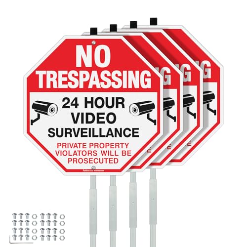 Panneau Private Property Faittoo en aluminium antirouille durable pour vidéosurveillance résidentielle