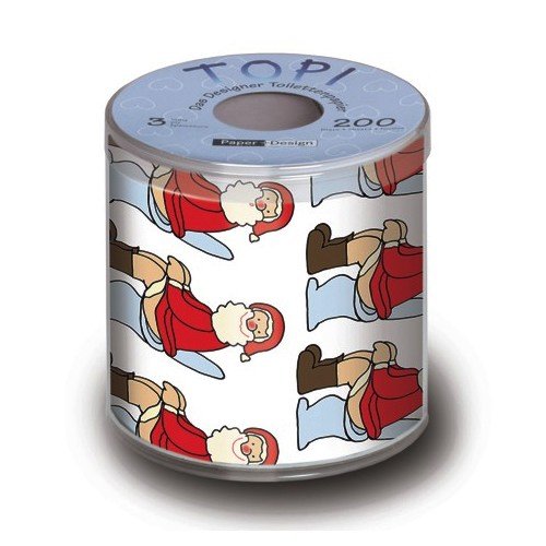 Preisvergleich Produktbild MIK Funshopping Toilettenpapier Santa Box OH! - 200 lustige Blätter
