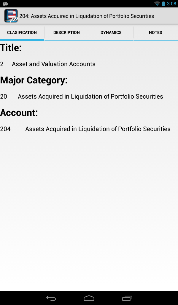 Chart of Accounts - USA - App on Amazon Appstore