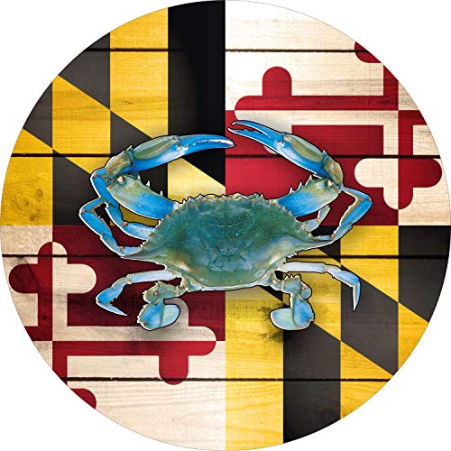 Tire Cover Central Maryland Blue Crab Crate Spare Tire Cover (Custom Made To Your Tire Size-See Menu) #TOP11
