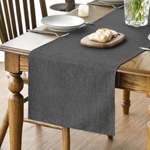 Artoid Mode Grigio Primavera Runner Da Tavolo Autunno Lavabile Cucina Tavolo Da Pranzo Decorazione Per Interni Vacanze Festa Decorazione, 40×140 cm