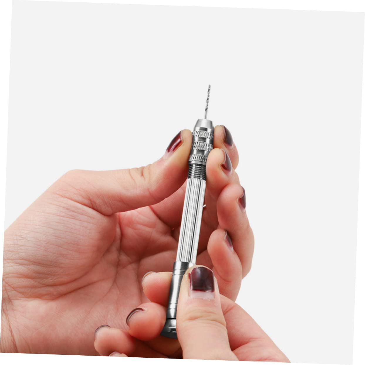 1 Set Epoxy Punch Pin Vise Hand Drill Twisting Drill Bit Screw Eye Pin and Drill Kit Hand Resin Drill Kit Jewelry Drill Bits Mini Drill Bits Pin Vise for Resin Casting Molds