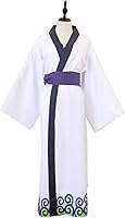 Vista 4 de Disfraz de cosplay para adultos, disfraz de anime, bata tipo kimono para Halloween