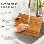 Book Cutting Board Set of 3 with Stand, Decorative Wooden Cutting Boards - Image 5