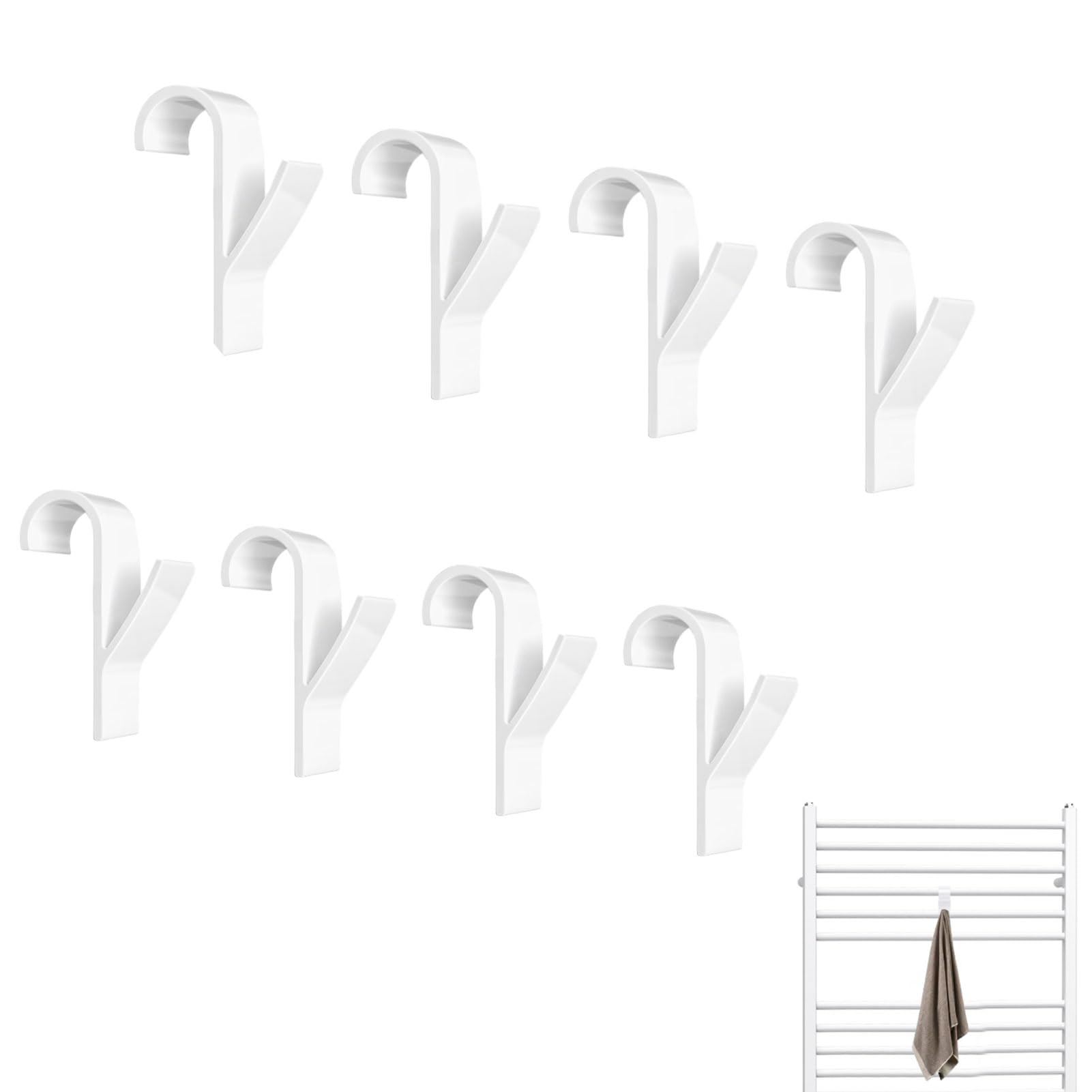 lot 8 crochets radiateur ronds