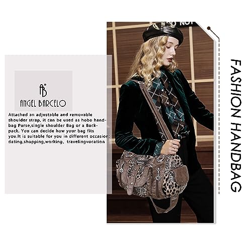 Image of Angel Barcelo Hobo Bag for Women Crossbody Purse and Handbags Shoulder Bags