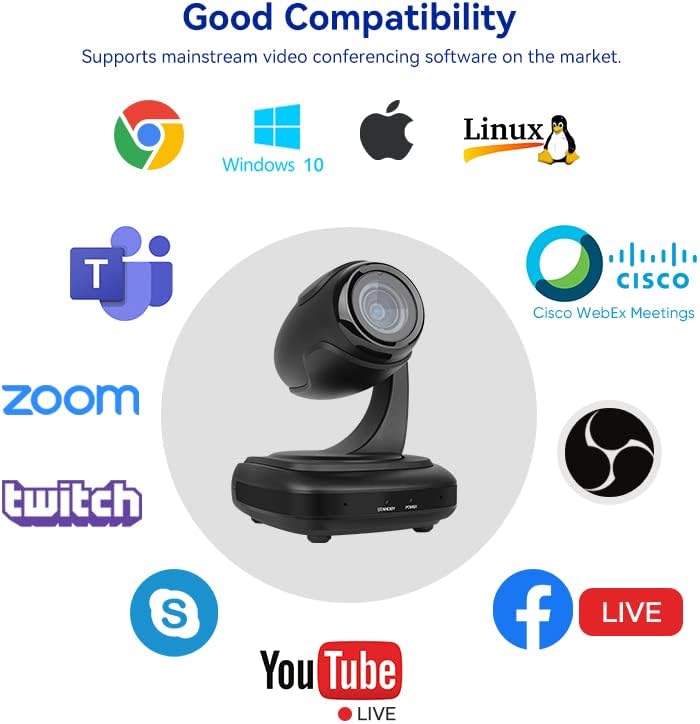 SMTAV Video Conference Camera 3X Video Full hd ptz USB Camera