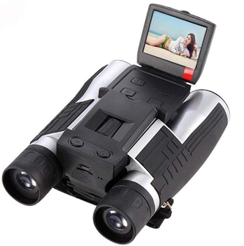 Telescopio/prismáticos Digitales con cámara, Pantalla LCD de 2 Pulgadas, grabadora de vídeo de 12x32 y 5MP para observación de Aves, Partidos de fútbol, ​​conciertos/Código de Producto: WXJ-1097