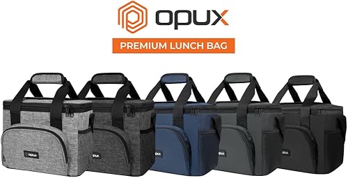Miniatura 8 de OPUX Enfriador suave plegable aislado de 9 cuartos de galón bolsa de almuerzo para hombres enfriador de viaje pequeño para campamento familia