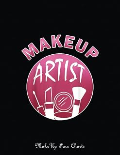 Makeup Face Charts: Makeup Artist Cosmetic Beautician Fashion Makeup Artists | Make Up Practice Chart Book | Makeup Artist Drawing Coloring Face | ... For Practice And A Space To Note Your Idea