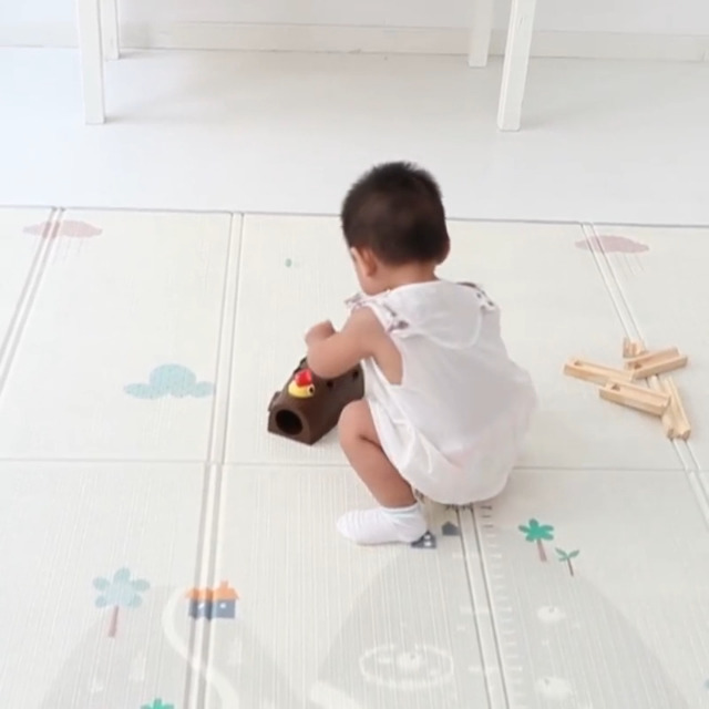 Alfombra De Juego Plegable Para Bebé, Espuma XPE Para Gimnasio Y Juego Con Materiales No Tóxicos, Tamaño Extra Grande 79 X 59 Pulgadas