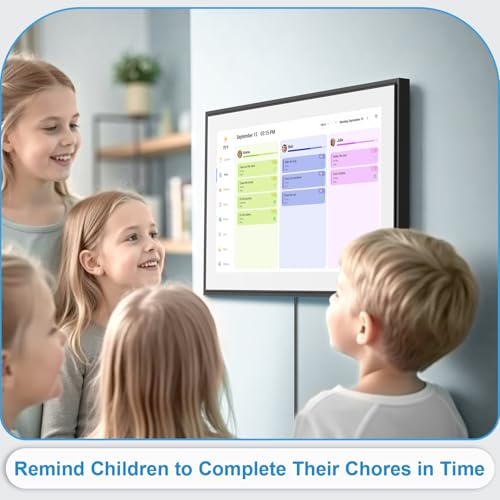 15.6 Inch Digital Calendar&Chore Chart, 1920 * 1080P Full HD Touchscreen Interactive Display Smart Family Planner, Wall and Desk Mountable, Gifts for Women Men, Christmas Gifts for Dad Mom - Image 3