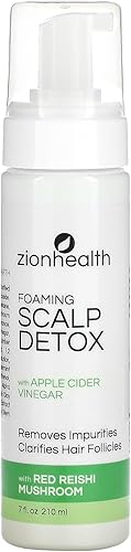 Desintoxicación en espuma del cuero cabelludo con vinagre de sidra de manzana, 7 fl oz 7.1 fl oz, Zion Health