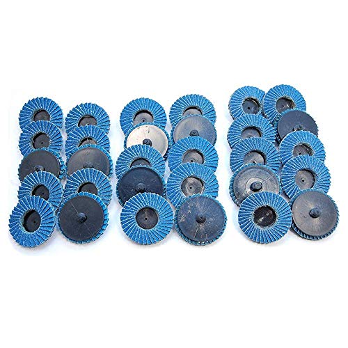 50Mm 2 Flap Disc Sanding Disk for Rolor Roll Lock Abrasive Tools Fits Polishing Metal Iron Rust Removal Grinding Wheel
