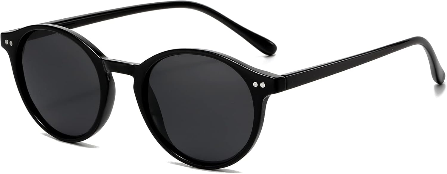 Vintage Polarized Round Sunglasses for Men & Women – Lightweight Style