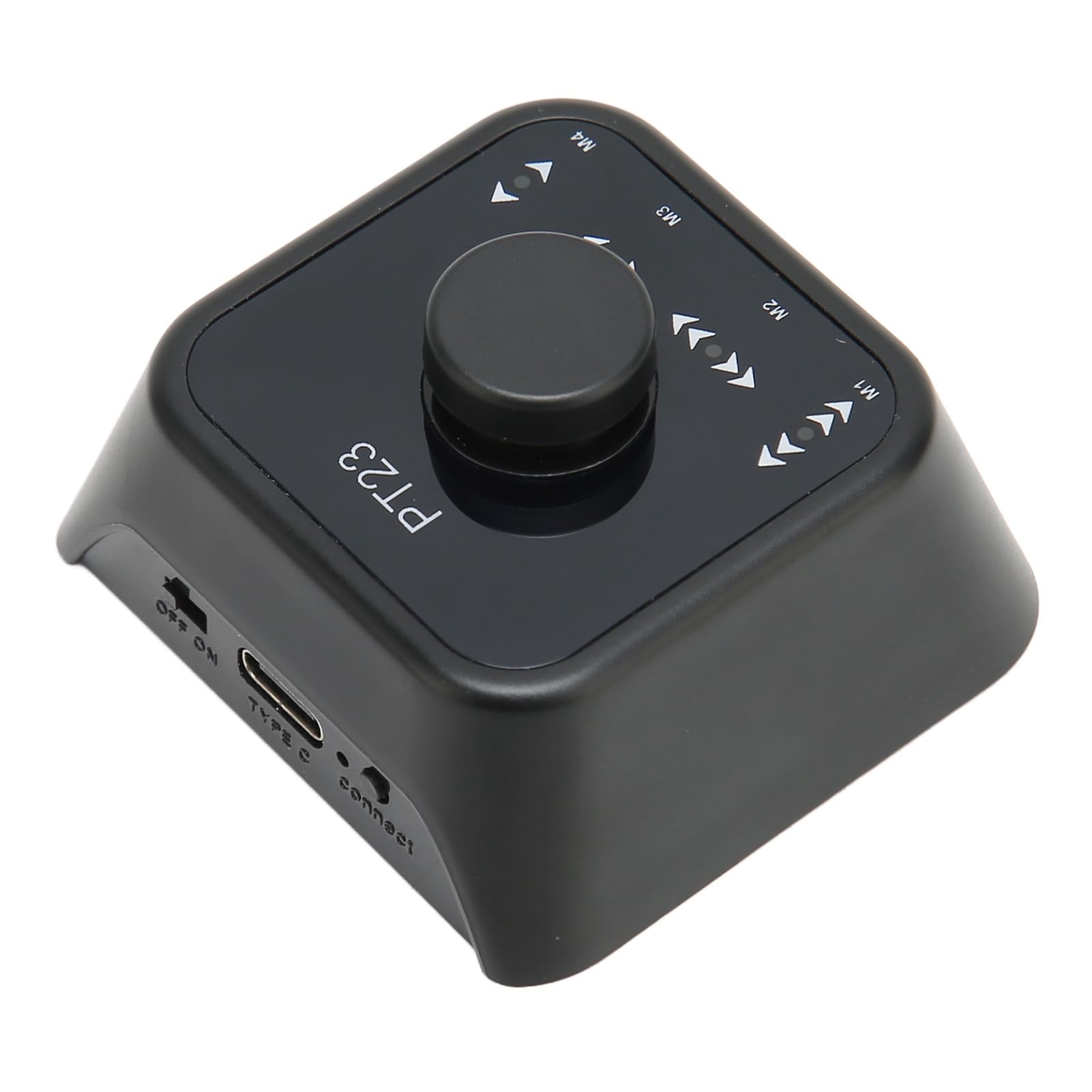 Kabelloses Seitenwender-Pedal, PT23 Bluetooth-Seitenwender-Fußschalter für Tablets, Smartphones, PCs, 4 Modi, Wiederaufladbarer Musik-Seitenwender-Controller für IOS, für (BLACK)