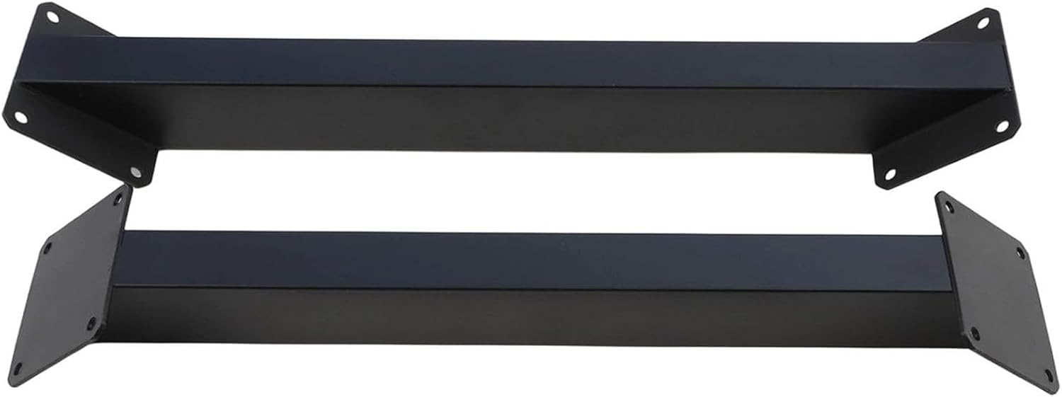 Soportes de ángulo 45 grados en acero negro 2 piezas