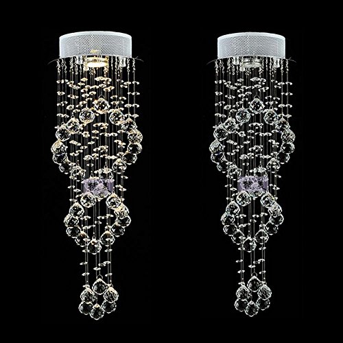 Pendentif plafond de cristal LED 4W moderne pour couloir et balcon élégant