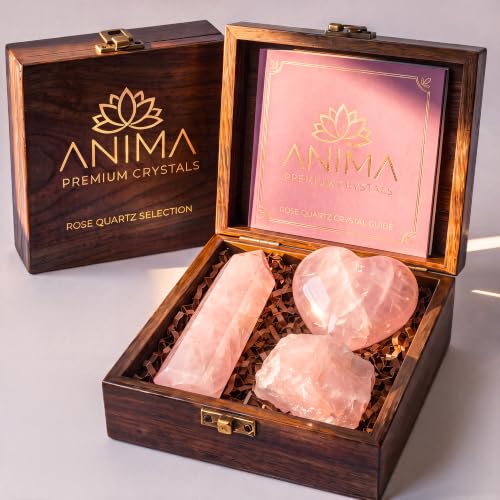Anima® Rose Quartz Crystal Set for...