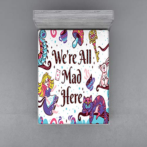 "We're all mad here" Fitted Sheet - Image 3