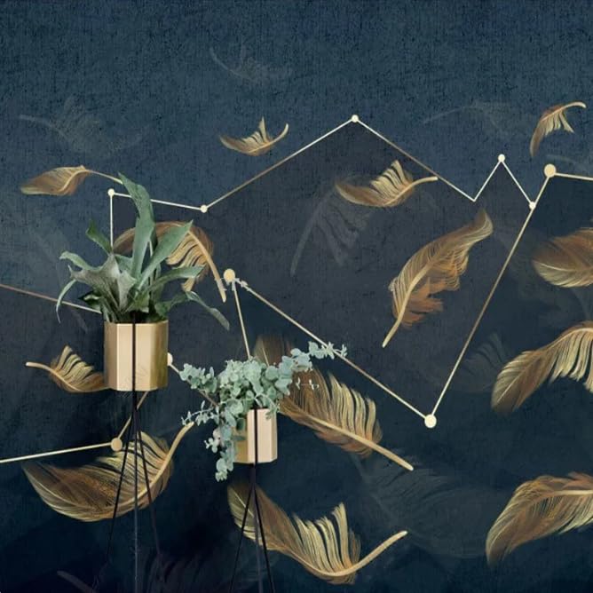 Papier peint géométrique moderne 3D pour habiller un mur TV