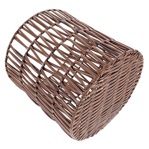 TINEASUR Handwoven Storage Basket for Home Organization Portable Desktop Snack Makeup Holder Decorative Woven Toy Basket for Clothes Magazines More