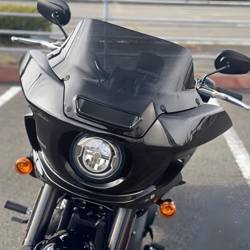 Image of TCMT Motorcycle Fairing with Black 7 inch Windshield Fit For Harley Low Rider ST FXLRST 2022-2025 Low Rider El Diablo FXRST 2022
