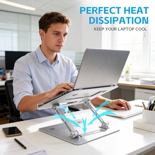 Support ordinateur portable de bureau pour le télétravail