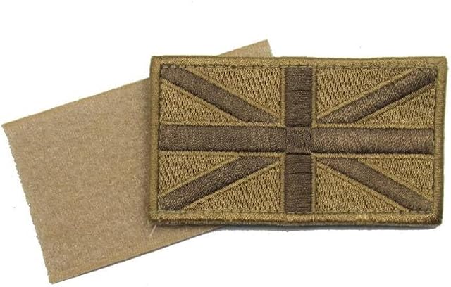 Badge Union Jack Cloth Badge Embroidered Sand Backing R741
