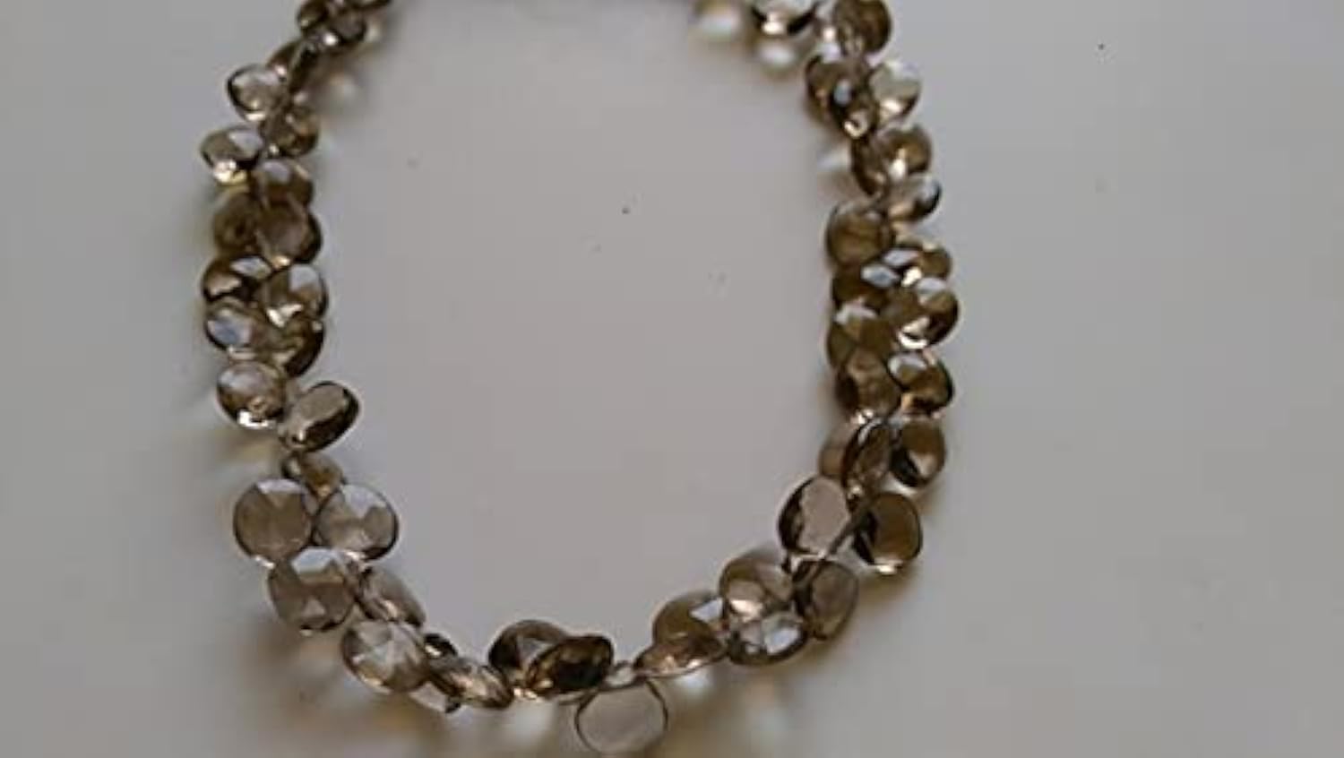 Quartz fumé facetté en cœur LKBEADS perles naturelles de haute joaillerie