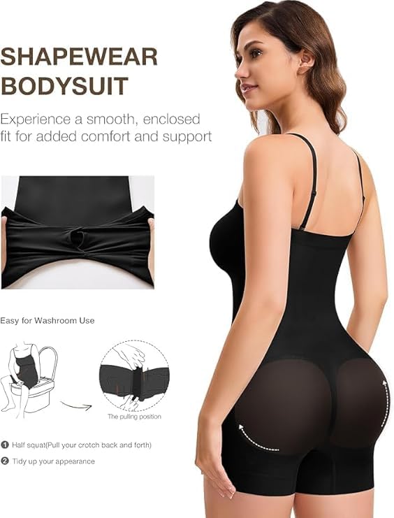 Strapless Shapewear Bodysuit for Women | Tummy Control Full Body Shaper | Seamless Snatched Bodysuit for Under Dresses