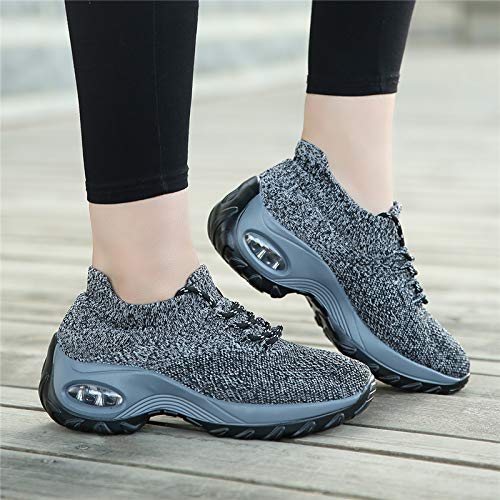MEIION EasyWalk Pro Damen - Ergonomischer Schmerzlinderungs-Schuh Leichte Slip-On Sneaker für Freizeit - Atmungsaktiv, Luftgepolsterte Sohle, Fitness, Outdoor Laufschuhe