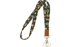 Mushroom Keychain Lanyard Keeps Keys Close and Stylish for Women and Men