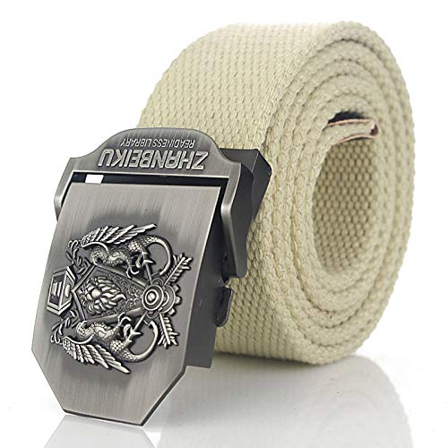 Cinturón De Nylon De Lona Cinturón De Lona Hebilla De Aleación Cinturón De Lona Militar Hombres Cinturones Casuales Para Mujeres, Ideal Para Jeans Ropa De Trabajo Informal De Vaquero, Como Se Mu Cover