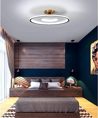 Plafonnier LED rond résout éclairage agressif salon chambre télécommande - 5