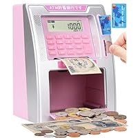 Amazon.co.jp: 【2026年版】子供用ATM貯金箱（日本円対応）電源オフ時