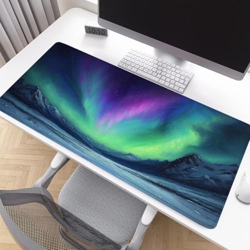 Tapis de souris lapin grand format rose, idée cadeau originale pour setup informatique