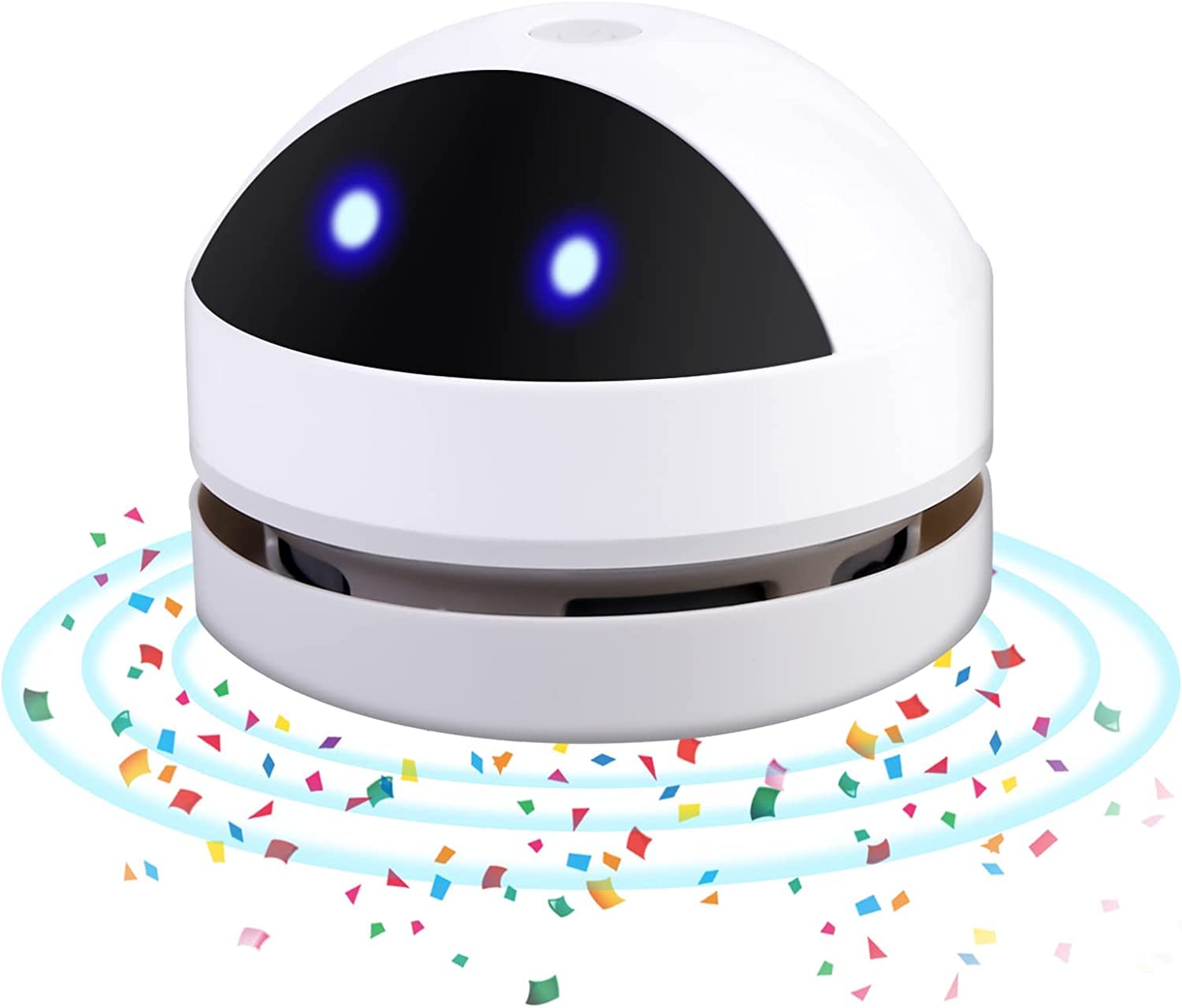 Molbory Aspirador portátil inalámbrico mini aspirador de mesa de alta potencia de succión limpiador de polvo con 120 minutos de tiempo de funcionamiento, recargable por USB para escritorio, escuela,