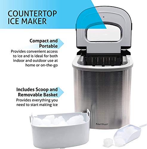 Fabricadora de hielo portátil 26 lbs/día miniatura 4