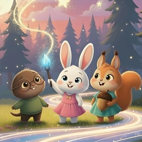 Page de couverture de Mia und der Mondschein-Pinsel 🌙✨ | Eine traumhafte Einschlafgeschichte für Kinder
