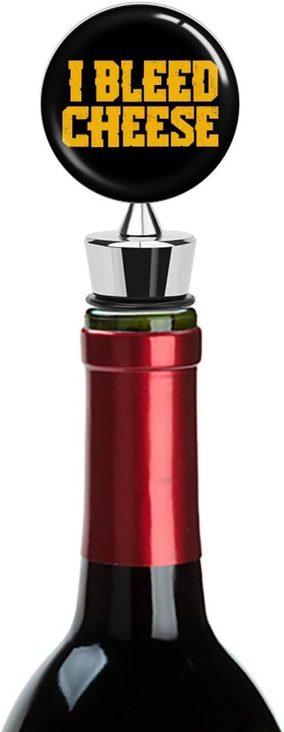 I Bleed Cheese Wine Stopper Reusable Plug