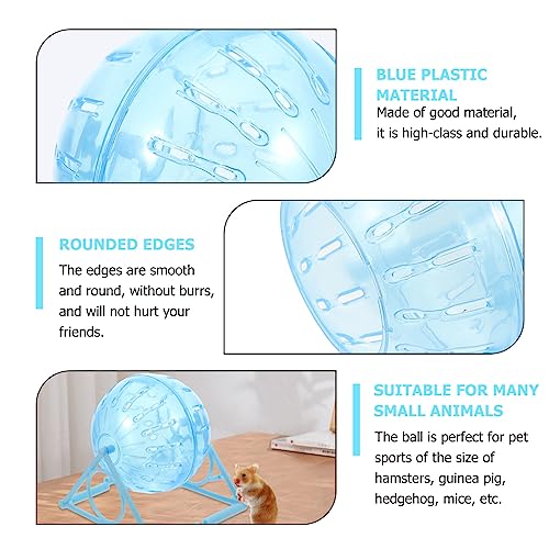 Guinea Pig Ball Hamster Ball and Rack Hamster Dwarf s Exercise Running Toy Chinchilla Jogging, Random Color, 14.5x12.5cm - Image 4