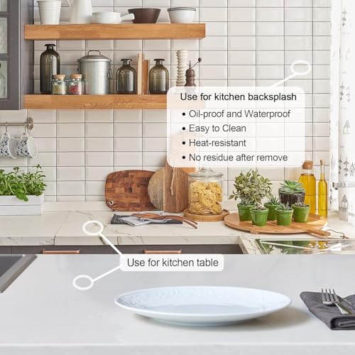 Image of Clear Contact Paper Roll Self-Adhesive Kitchen Backsplash Wall Protector (20 inch x 200, Furniture Protect Transparent Film)