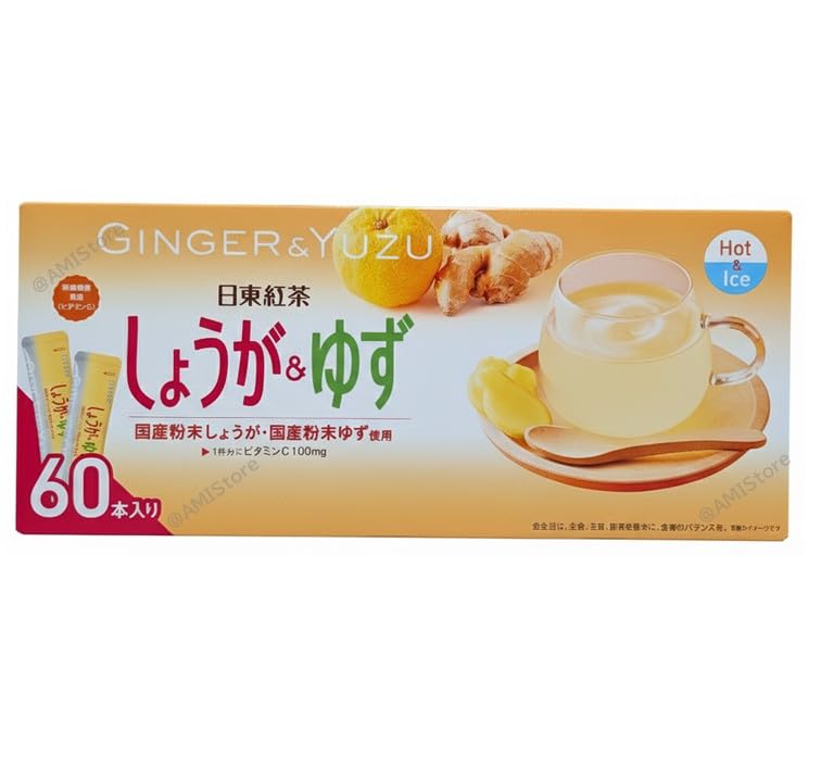日東 紅茶 大容量パック (しょうが&ゆず 60本入り 1箱)
