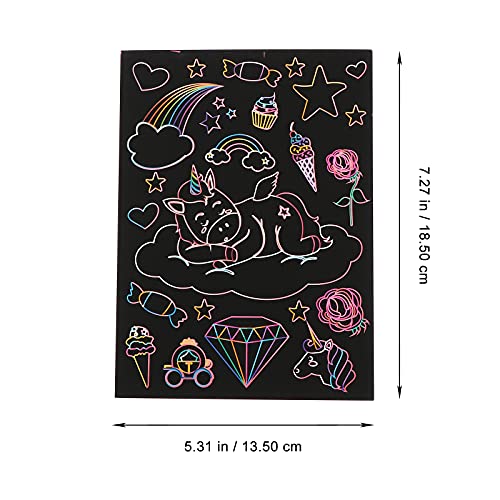 Cabilock 1 Set van Kids Scratch Schilderen Kaarten Krabben Schilderen Papier DIY Graffiti Tool - Image 5