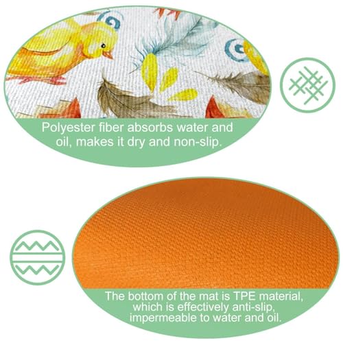 Alfombrilla absorbente para pasillo lavable y tapete de cocina de 2 piezas 6