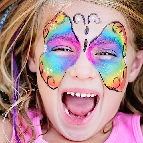 Kit de pintura facial vomeko, kit de pintura facial n on t óxico para crianças e adultos, kit de pin