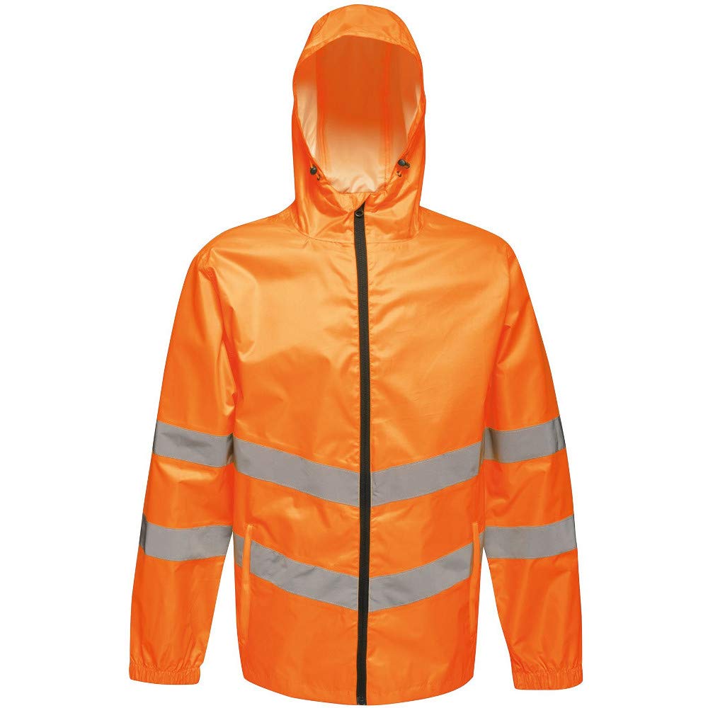 Regatta Men's Orange Hi-Vis Pro Waterproof Reflective Packaway Wo in Size 3XL, Sports Direct