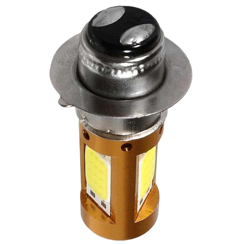 Ampoule de phare de moto LED 5X H6M PX15D P15D Hi-Lo blanc 1500Lm 12-30V Compatible avec moto Scooter cyclomoteur