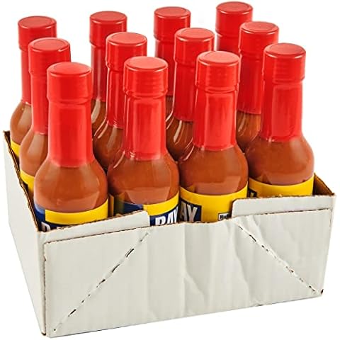 OLD BAY Hot Sauce, 5 fl oz (Pack of 12) - 12 Pack of 5 Fluid Ounce Bottles of Hot Sauce with No MSG for a Spicy Kick to Chicken Wings, Burgers, Seafood, French Fries and More Cover